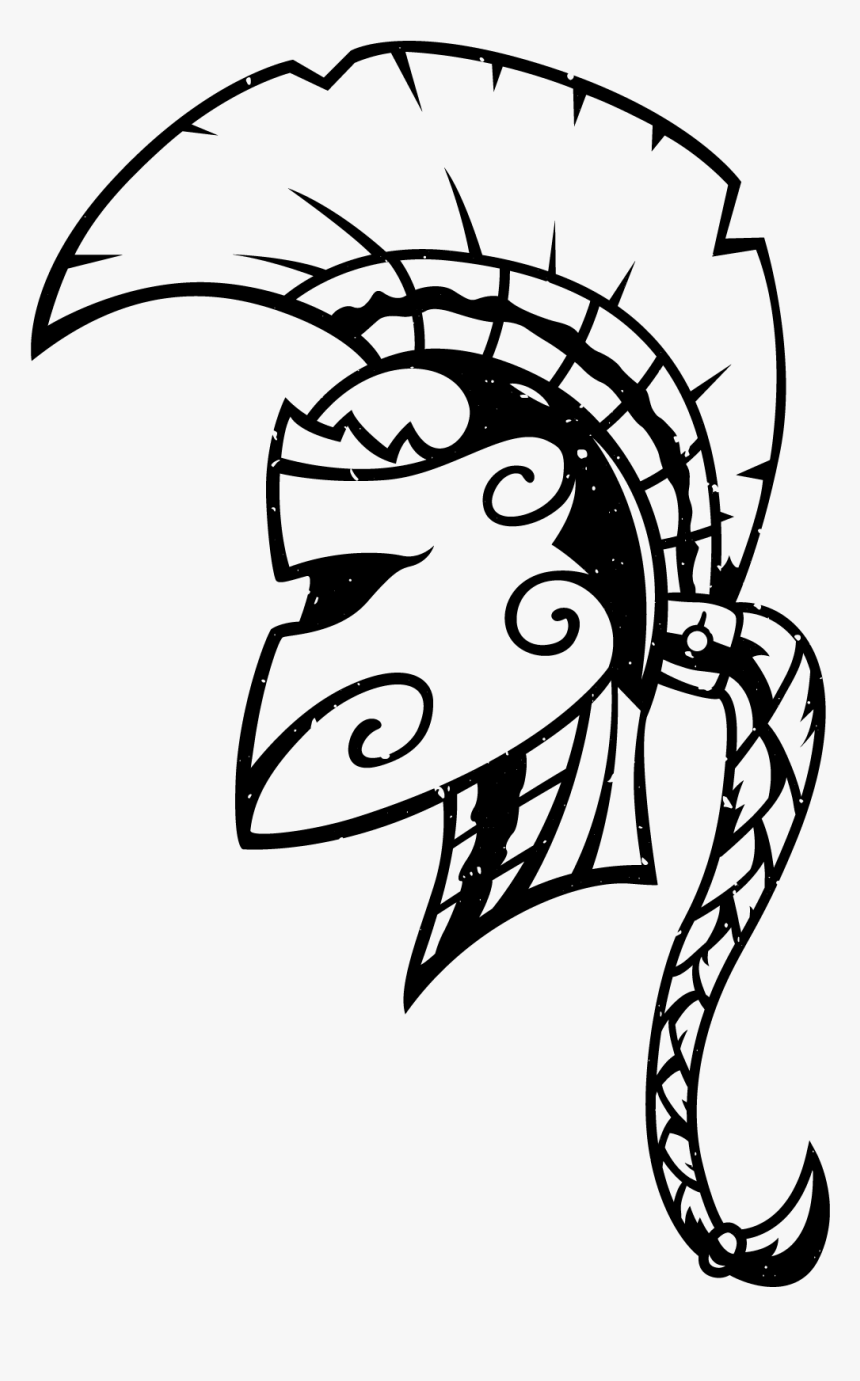 Female Warrior Helmet1 Vector - Female Warrior Helmet Vector, HD Png Download