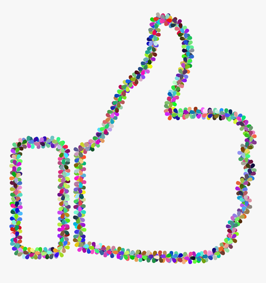 Art,jewellery,body Jewelry - Thumbs Up Transparent Rainbow, HD Png Download