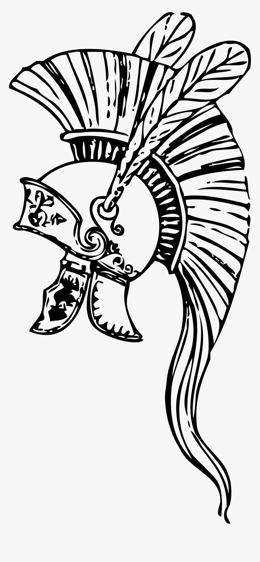 Warrior Kortnee Kate White Greek Helmet Transparent - Ancient Greek Warrior Helmet Png, Png Download