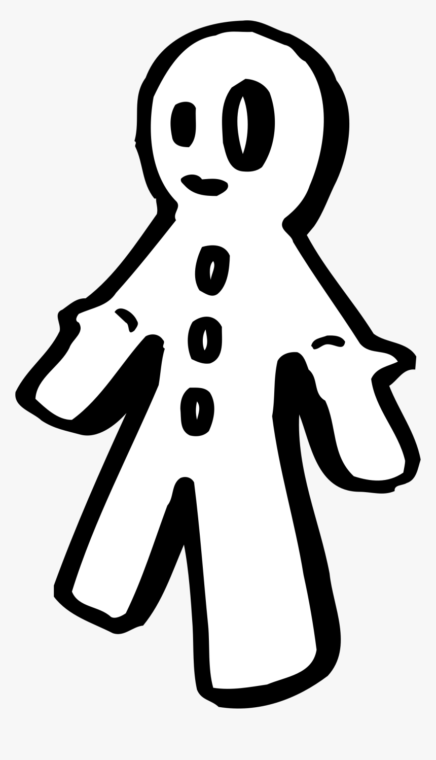 Gingerbread Man Computer Icons Music Line Art - Gingerbread Man, HD Png Download