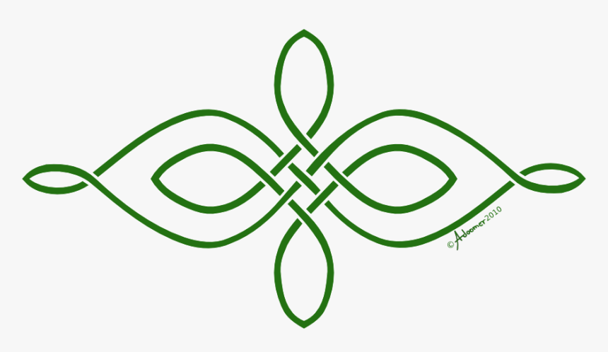 Simple Horizontal Celtic Knot By Adoomer-d35qedf - Simple Celtic Knot Patterns, HD Png Download