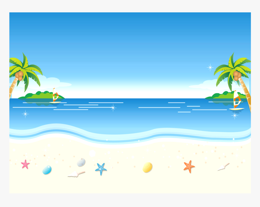 Beach Png Background - Beach Clip Art Background, Transparent Png