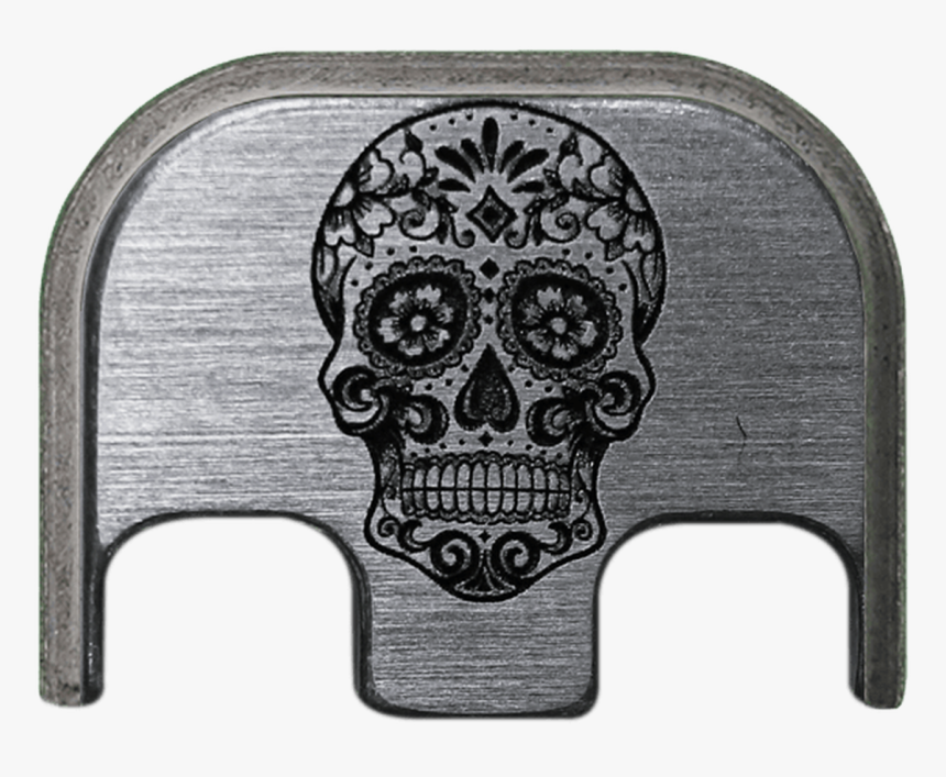 Titanium Back Plate - Sugar Skull Template Printable Free, HD Png Download