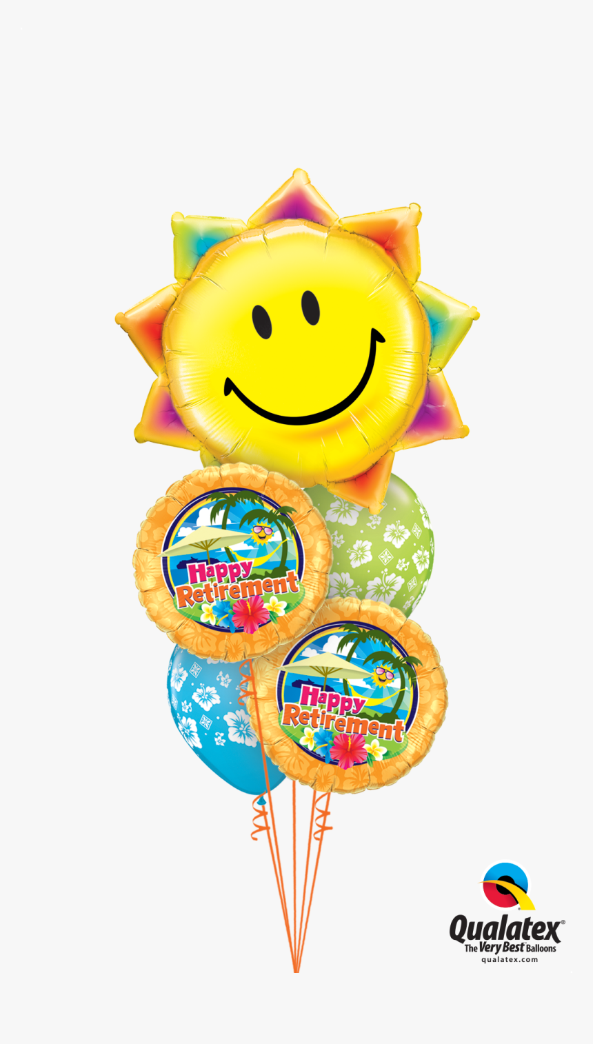 Transparent Happy Retirement Png - Happy Birthday Balloons With Smiley, Png Download