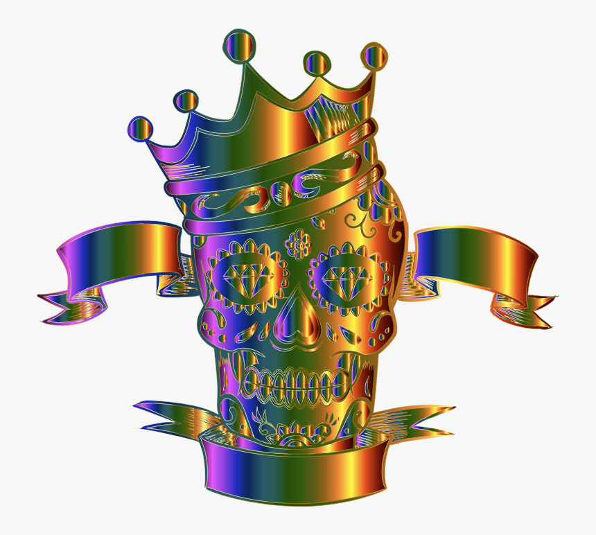 Sugar Skull King Chromatic - Calavera, HD Png Download