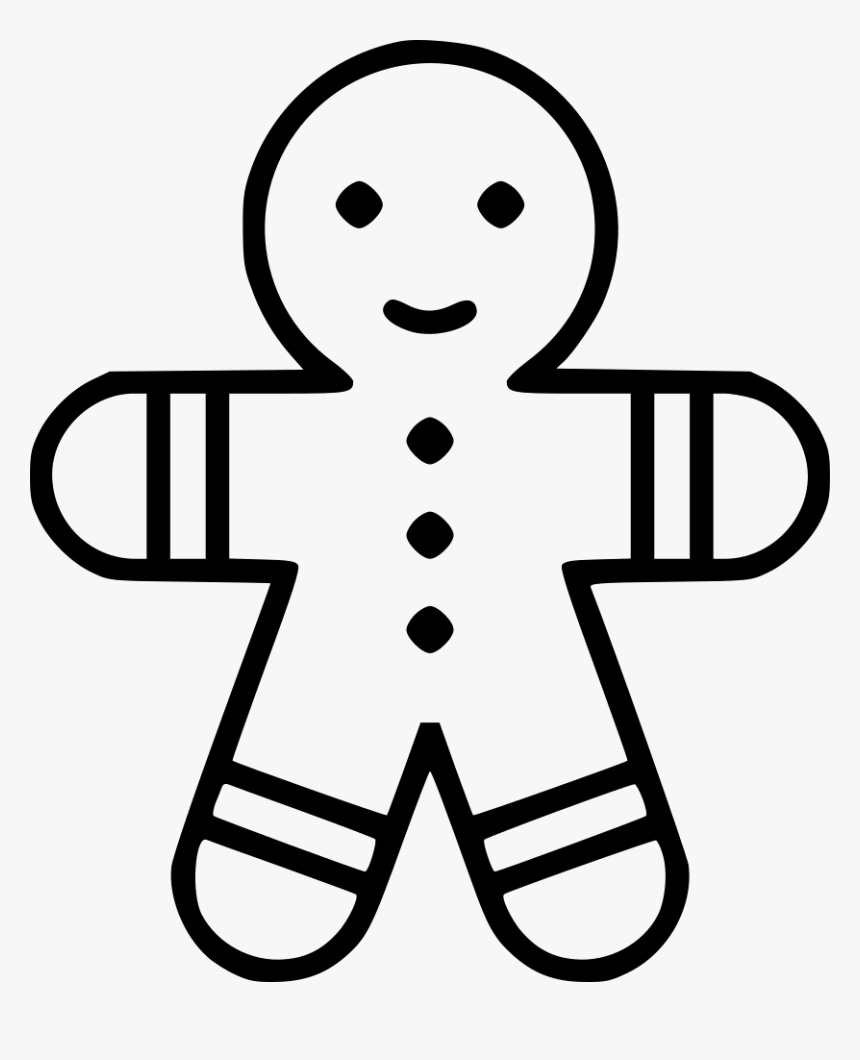 Gingerbread Man - Gingerbread Icon Png, Transparent Png