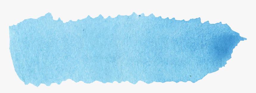Blue Banner Png - Blue Watercolour Brush Png, Transparent Png