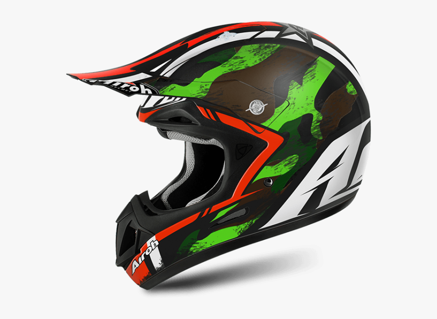 Airoh Jumper Warrior Green Matt Helmet - Casco Airoh Mimetico, HD Png Download