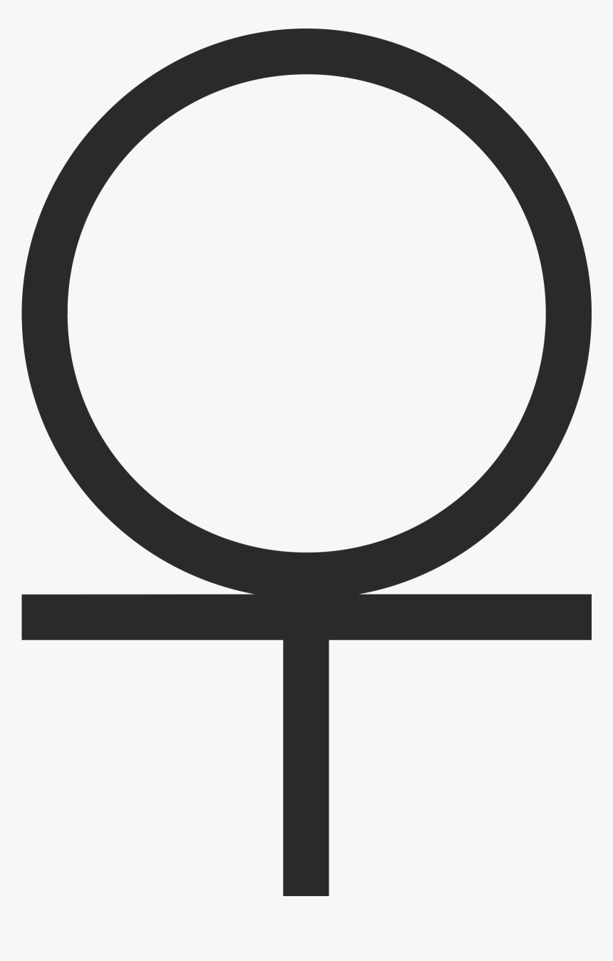 Ankh Cross 3/4 Below Circle Clipart, Vector Clip Art - Symbol Of Cross With Circle On Top, HD Png Download