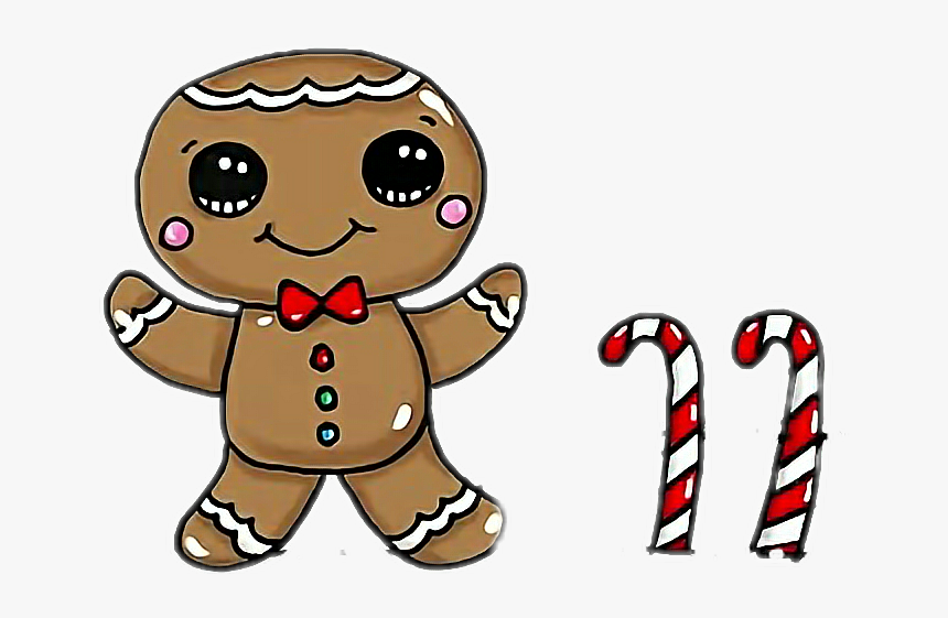 #scgingerbreadcookies #gingerbreadcookies #gingerbreadcookie - Cute And Easy Gingerbread Men Drawings, HD Png Download