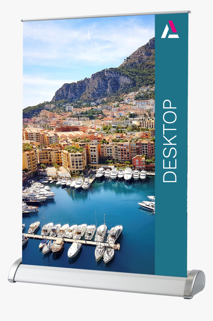 Single Sided A4 & A3 Desktop Roll Up Banners 
 Title - Port De Fontvieille, HD Png Download