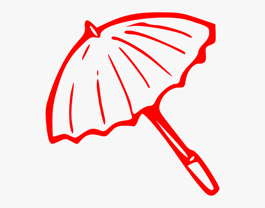 Red Umbrella Png -original Png Clip Art File Red Umbrella - Clip Art Umbrella Black And White, Transparent Png
