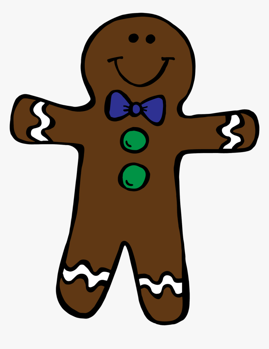 Clip Art Boy And Clipart - Gingerbread Boy For Coloring, HD Png Download