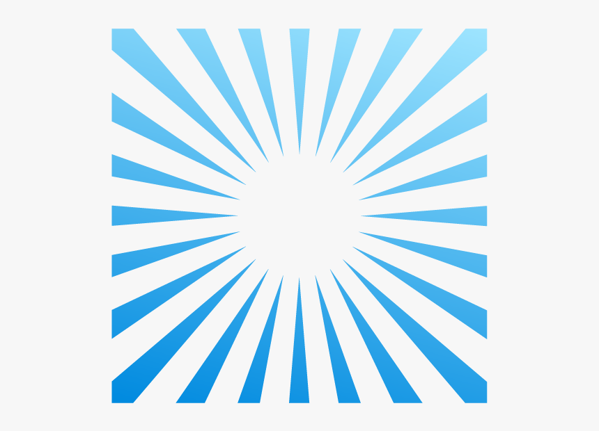 Blue Explosion Png - Sunbeam Stencil, Transparent Png