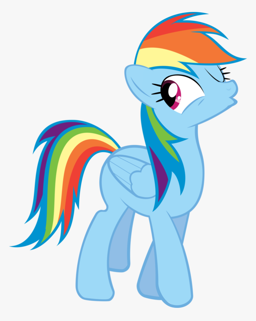 Duckface, Rainbow Dash, Safe, Simple Background - Pony Friendship Is Magic Rainbow, HD Png Download