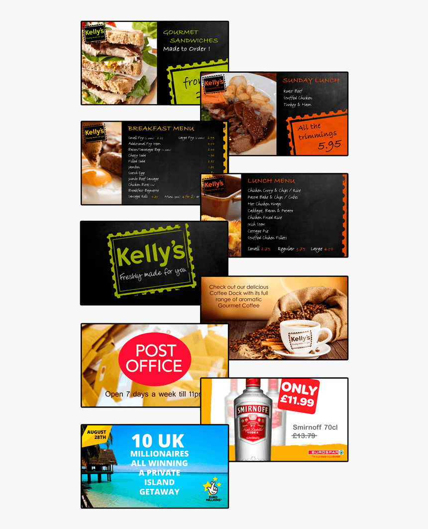 Moneymore Digital Menu Board Sample Content - Flyer, HD Png Download