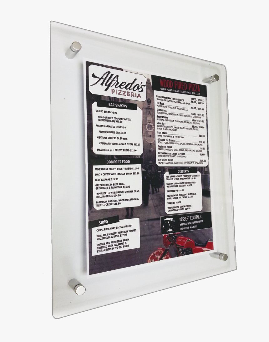 Wall Mounted Menu Holder 
 Title Wall Mounted Menu - Flyer, HD Png Download