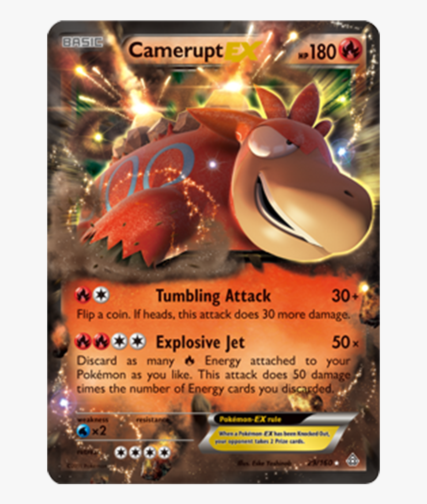 Pokemon Cards Mega Camerupt, HD Png Download