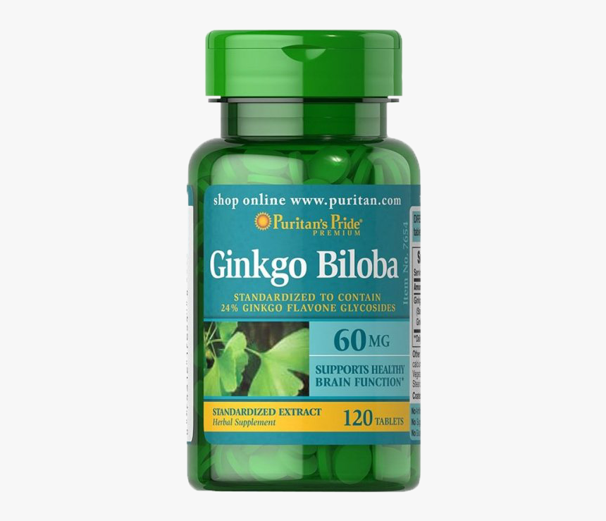 Puritan's Pride Ginkgo Biloba 120mg, HD Png Download