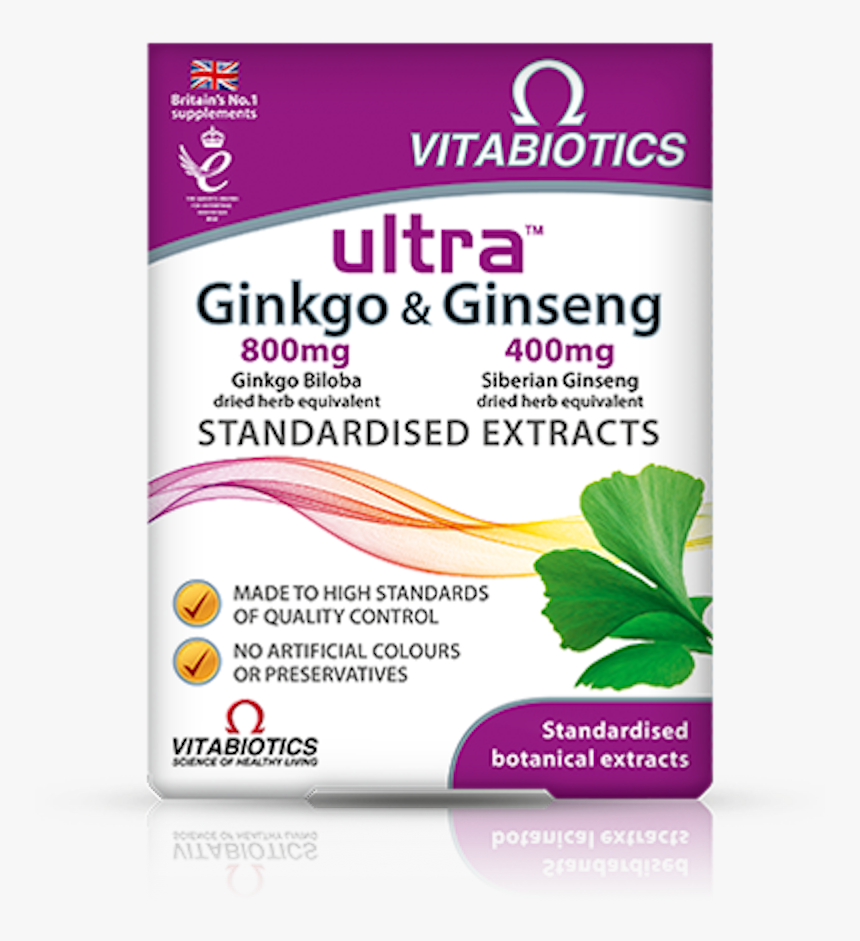 Vitabiotics Ginkgo And Ginseng, HD Png Download