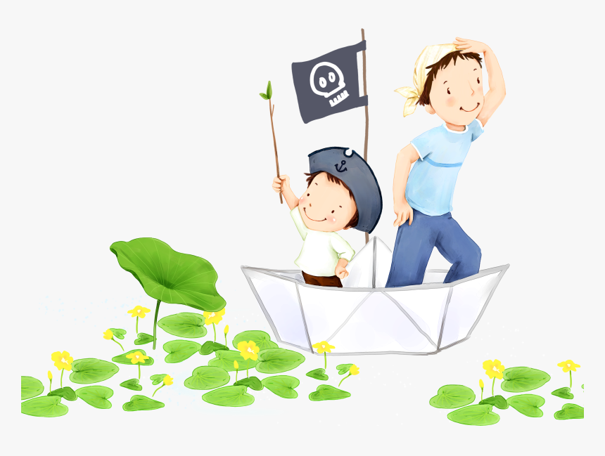 Transparent Cartoon Paper Png - Father Day Creative In Hd, Png Download