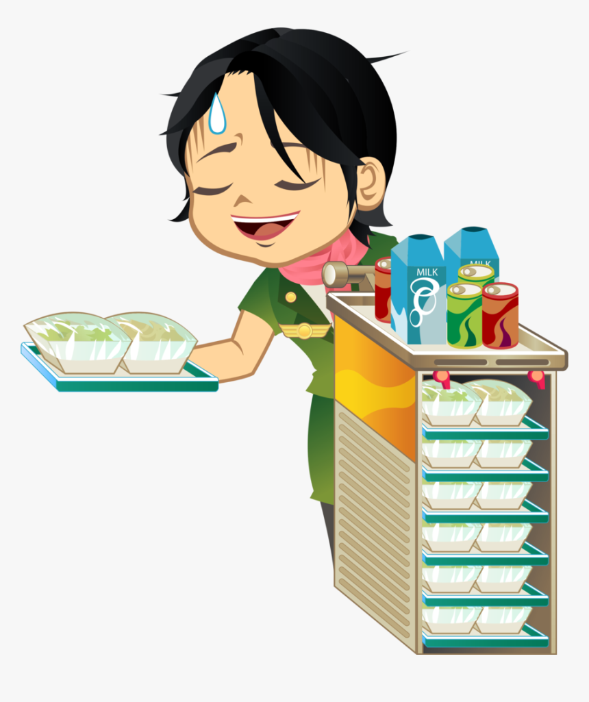 Niña Sirviendo La Comida Animado, HD Png Download