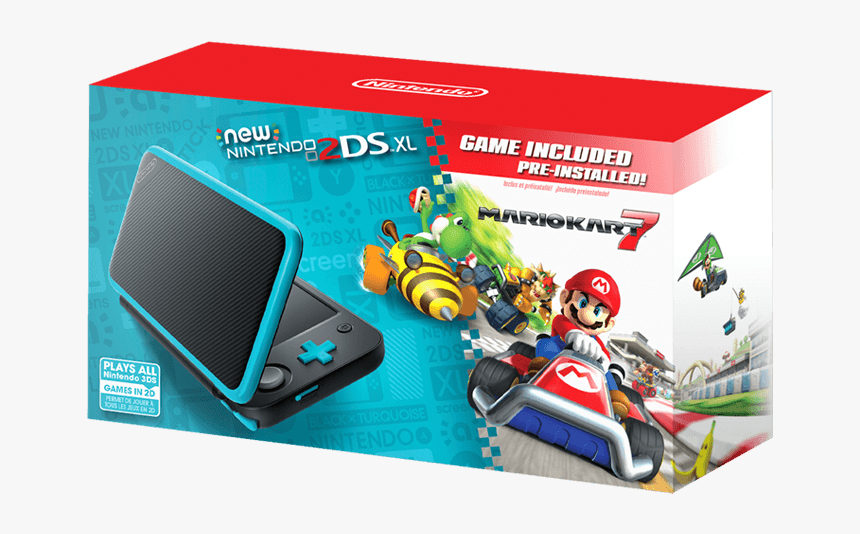 New Nintendo 2ds Xl Mario Kart 7, HD Png Download