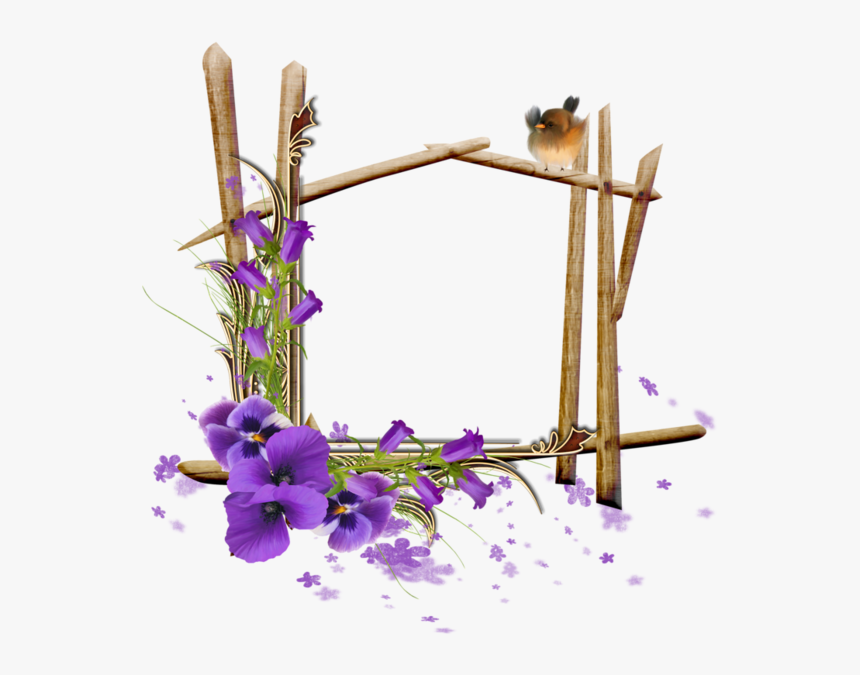 Рамка С Цветами На Прозрачном Фоне, HD Png Download