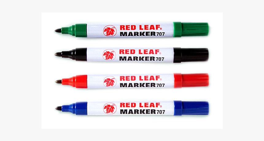 Red Leaf 707 Permanent Marker - Red Leaf Marker Pen, HD Png Download