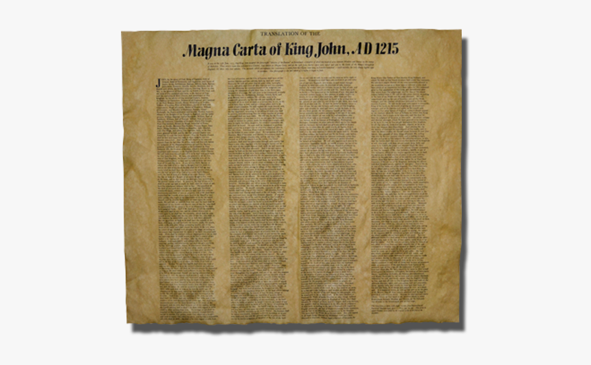 Magna Carta Of King John Ad 1215, HD Png Download
