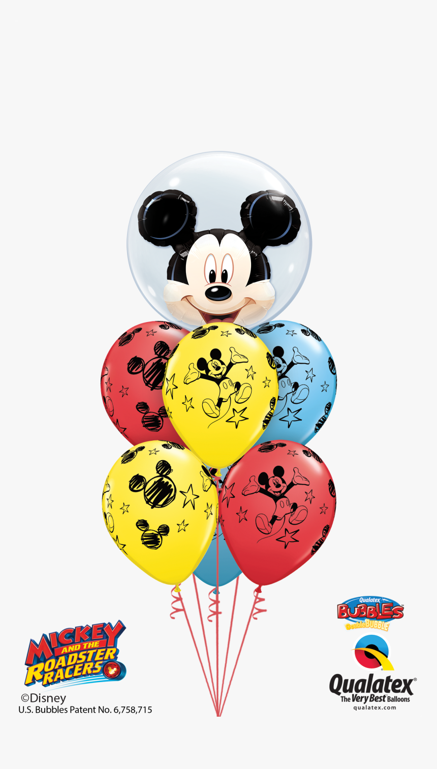 Disney Mickey Mouse Double Bubble At London Helium - Minnie Mouse Balloons Png, Transparent Png