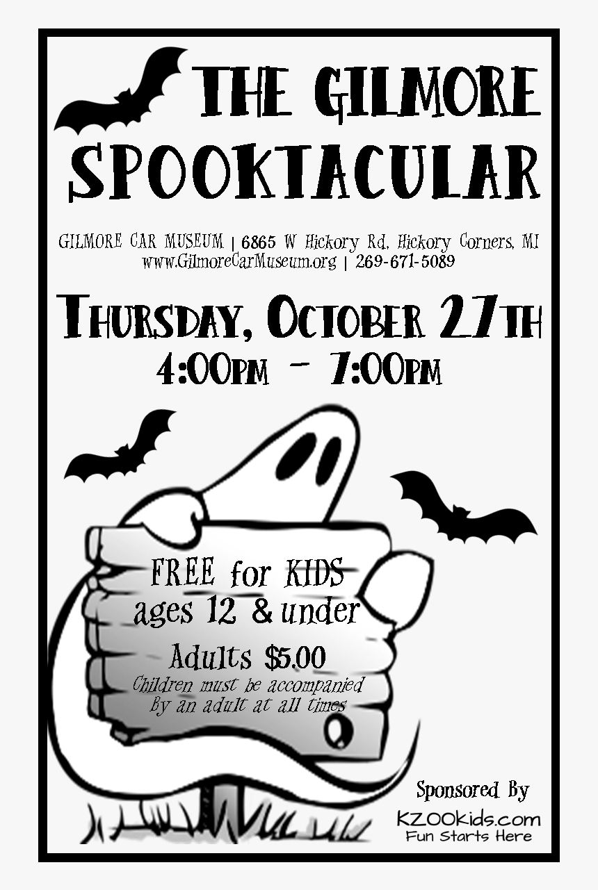 The Gilmore Car Museum S 6th Annual Halloween Spooktacular - Halloween Phantom Ghost Booed, HD Png Download