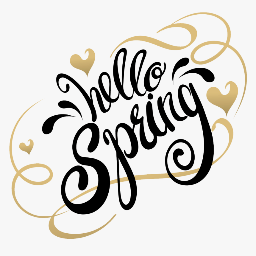 Calligraphy , Png Download - Hello Spring In Calligraphy, Transparent Png