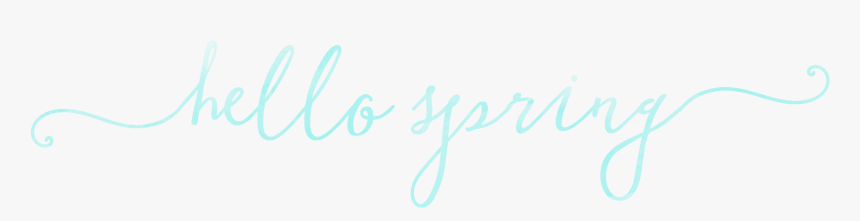 Spring Watercolor Overlays Hello Spring - Calligraphy, HD Png Download