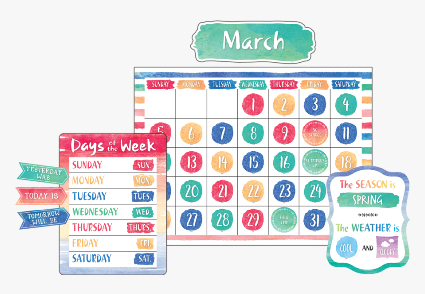 Watercolor Classroom Jobs, HD Png Download