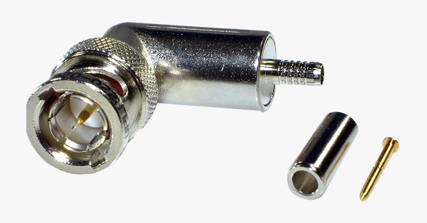 Bnc Plug Right Angle Crimp Coaxial Connector - Electrical Connector, HD Png Download