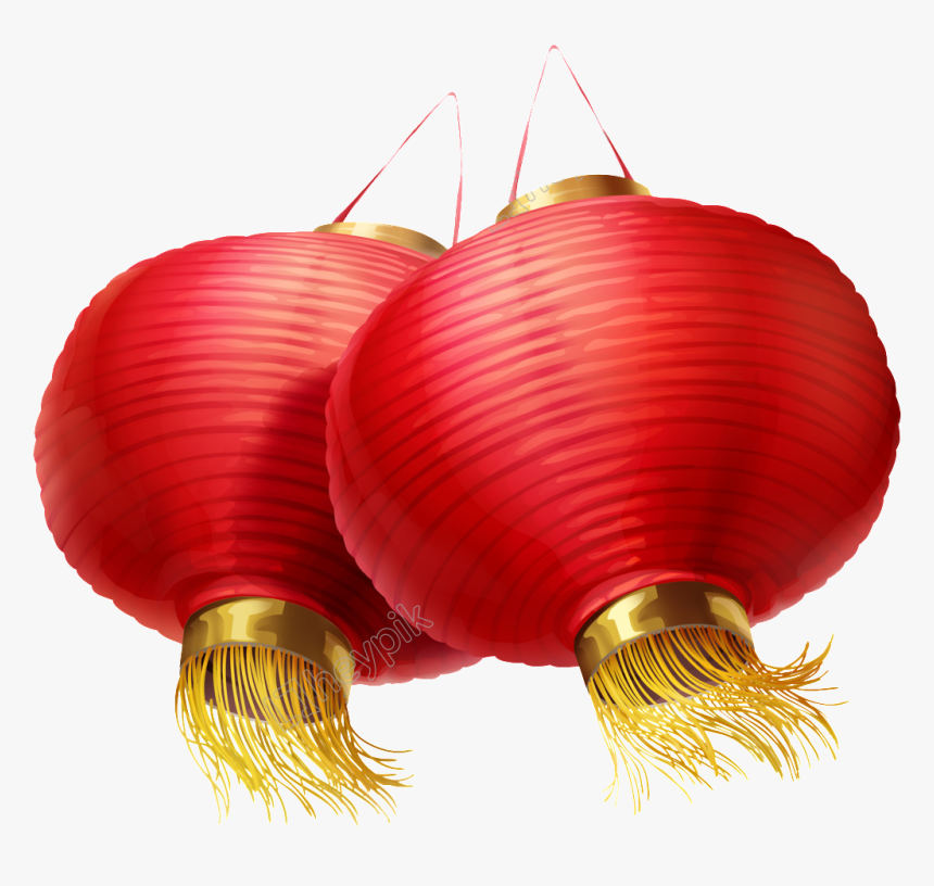 Clip Art Chinese Red Lanterns - Lồng Đèn No Background, HD Png Download