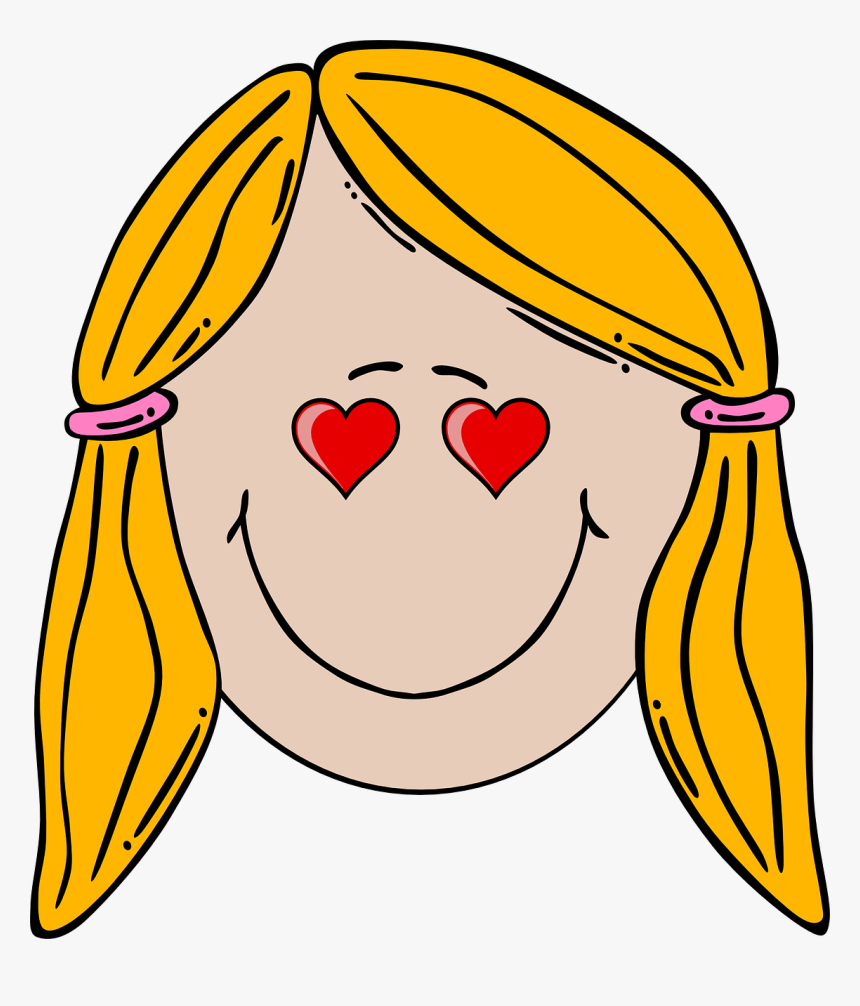 Cartoon Girl Face, HD Png Download