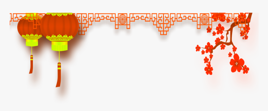 #mq #red #lantern #lamp #border #borders - Lantern Border, HD Png Download