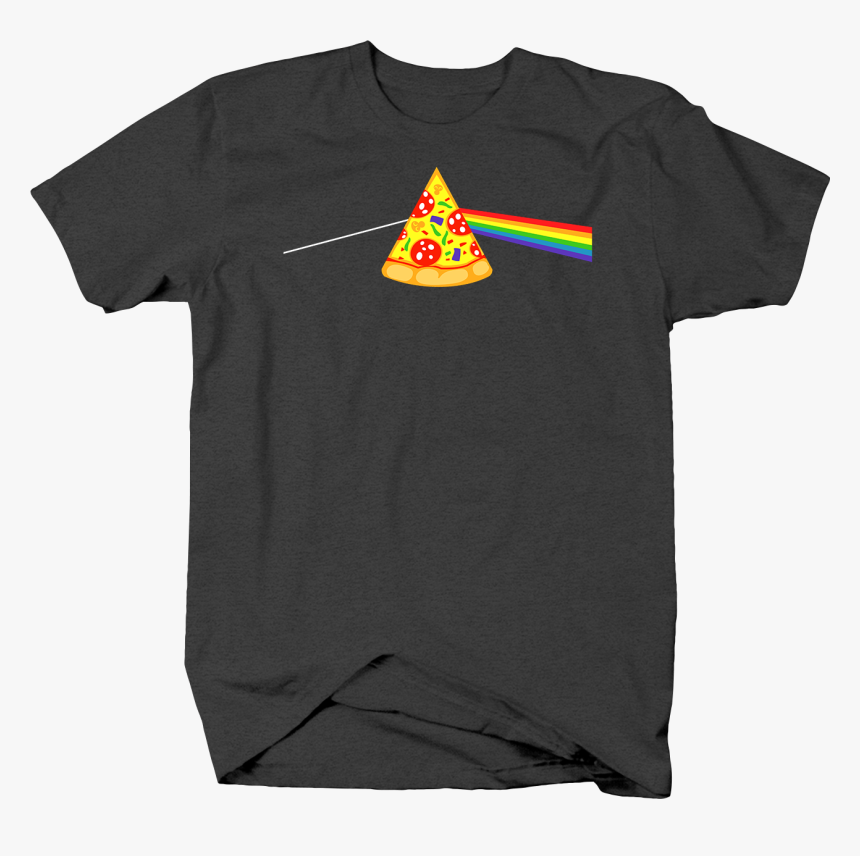 Dark Side Of The Mushroom Pizza Prism Pink Floyd Album - Rt Charger Shirt, HD Png Download