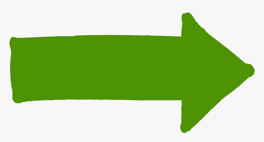 Transparent Curve Arrow Png - Transparent Background Green Arrow Png, Png Download