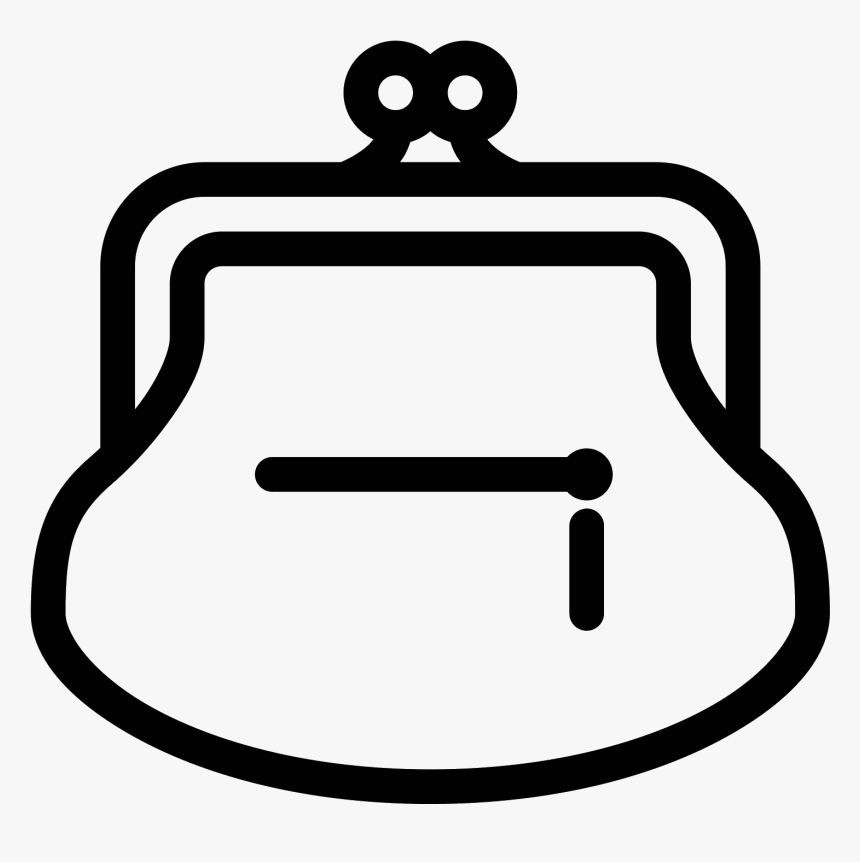 Drawing At Getdrawings Com - Black And White Purse Clip Art Free, HD Png Download