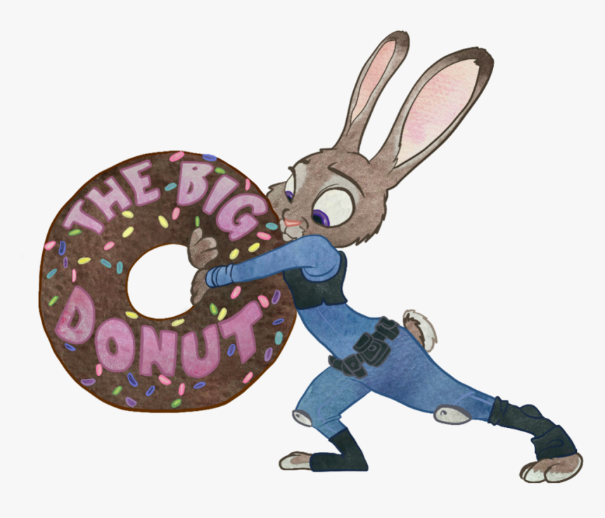 Hare - Judy Hopps Donut, HD Png Download