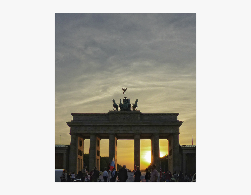 Brandenburg Gate Sunset, Berlin Poster 20 X24 - Gabriel Fawcett Berlin Tour Guide, HD Png Download