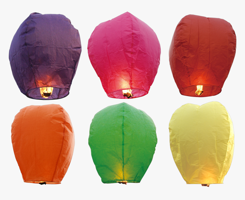Colored Sky Lantern, HD Png Download