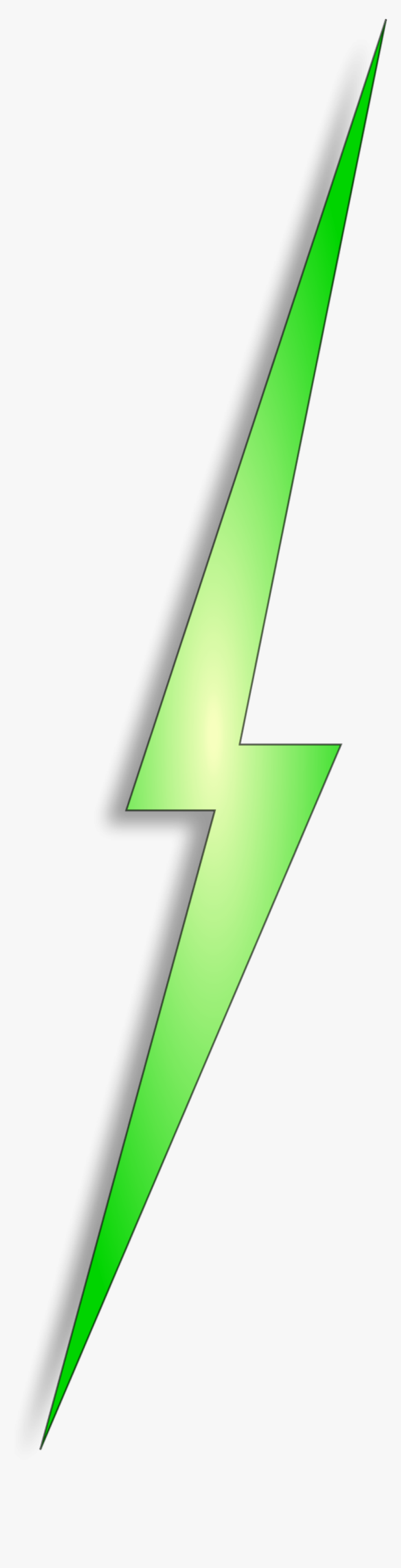 Arrow - Transparent Green Lightning Bolt Png, Png Download