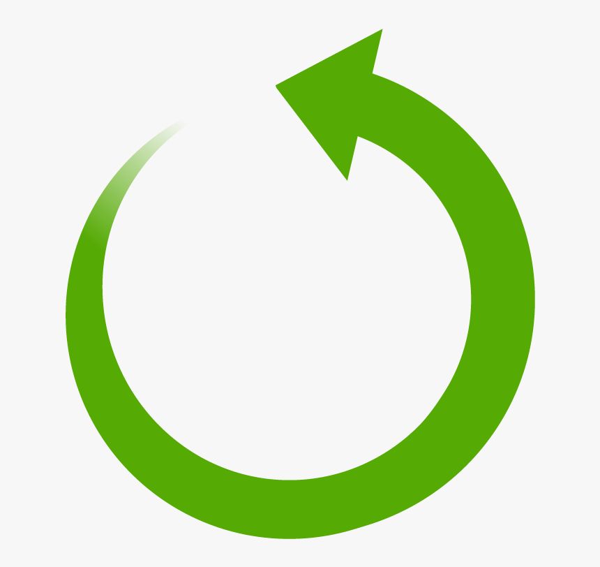 A29 Curvedarrow Green - Green Circle Arrow Transparent, HD Png Download