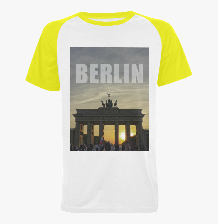 Berlin Brandenburg Gate Sunset Men S Raglan T-shirt - Piano, HD Png Download