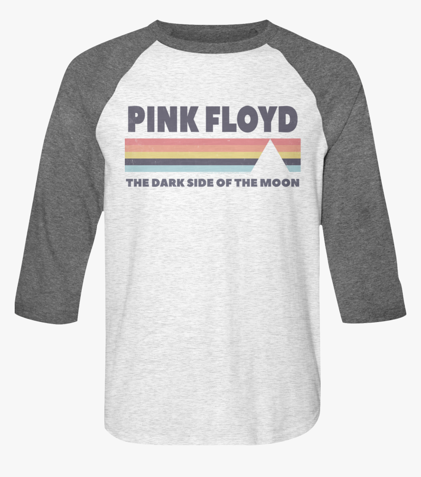 Vintage Dark Side Of The Moon Pink Floyd Raglan Baseball - Long-sleeved T-shirt, HD Png Download