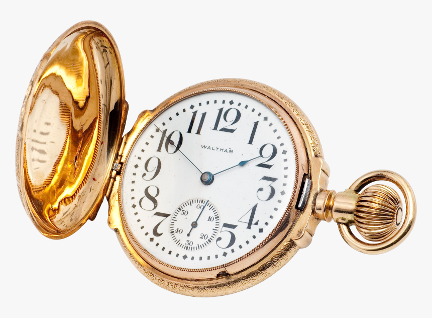 Pocket Watch Gold Clip Arts - Gold Pocket Watch Png, Transparent Png